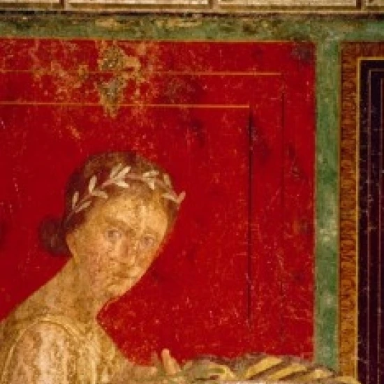 Italy  Pompeii  Villa of the Mysteries #9  fresco  circa 60-50 B.C.  Roman Art Poster Print (24 x 36)