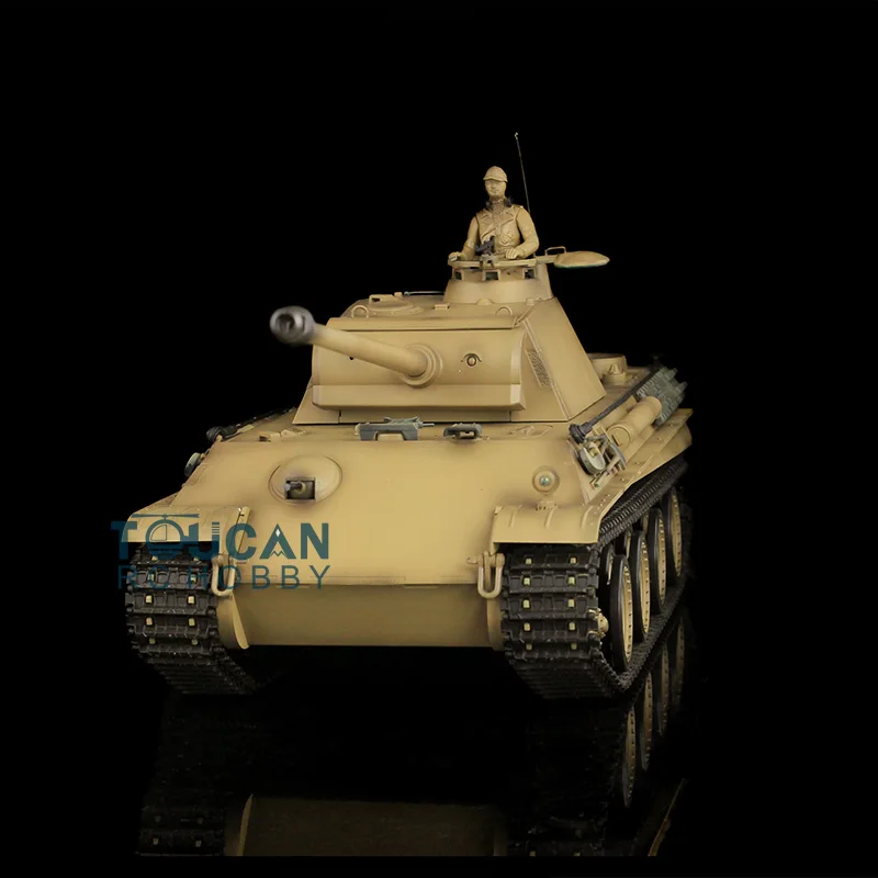 

1/16 Scale HengLong Yellow German Panther G RTR RC Tank Upgraded Metal Version Tracks Sprockets Idlers 3879