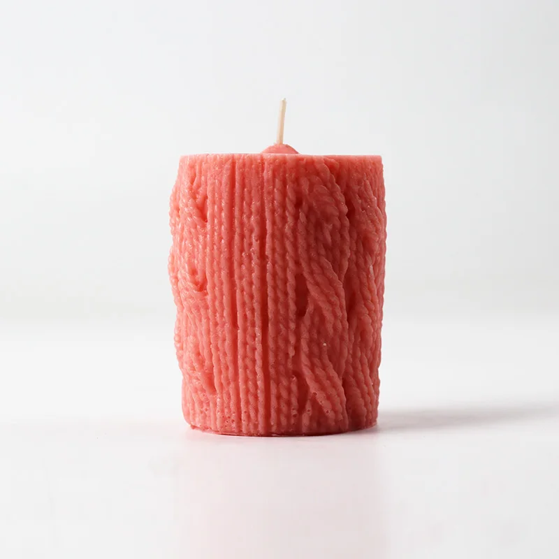 Николь силиконовая свеча форма цилиндрическая с свитер шаблон ручная работа производство мыла прессформы