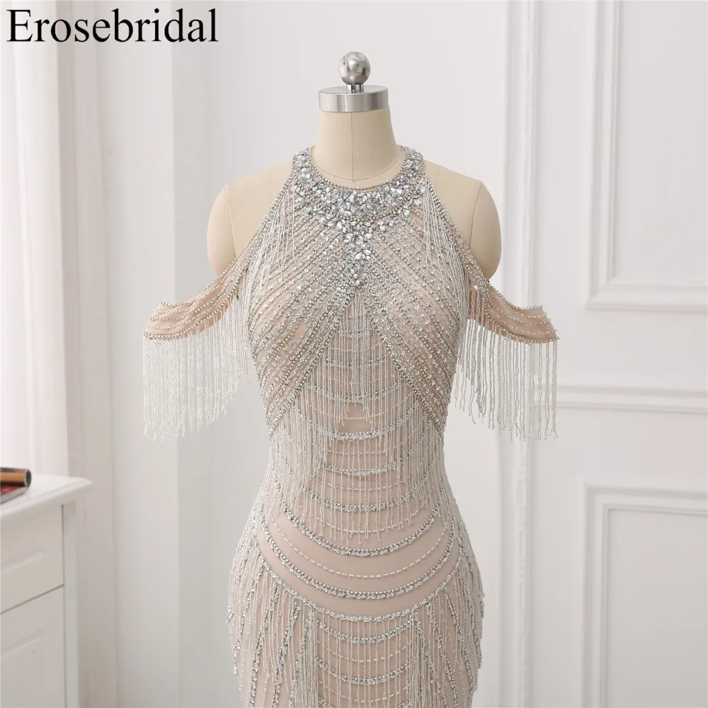 New Autumn 2019 Evening Dress Long Mermaid Beading Evening Gowns Luxury Beaded Design robe de soiree In Stock 48 Hours Shipping New Autumn 2019 Evening Dress Long Mermaid Beading Evening Gowns Luxury Beaded Design robe de soiree In Stock 48 Hours Shipping