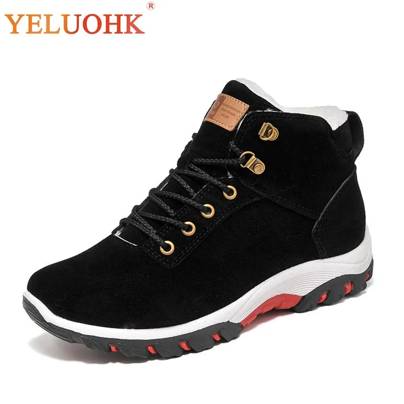 En Ligne Hiver Chaussures Hommes En Peluche Chaud 2018 Hiver Bottes Hommes Anti dérapage Hommes Bottes