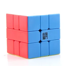 Игрушки YJ YongJun YuLong 3X3X3 SQ-1 квадратная одна SQ1 переплетенный магический куб без наклеек скоростной кубик-головоломка для детские развивающие игрушки подарок