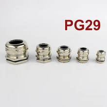 1 шт. PG29 Никель латунь металл IP68 Водонепроницаемый кабельные вводы разъем подходит для 18-25 мм