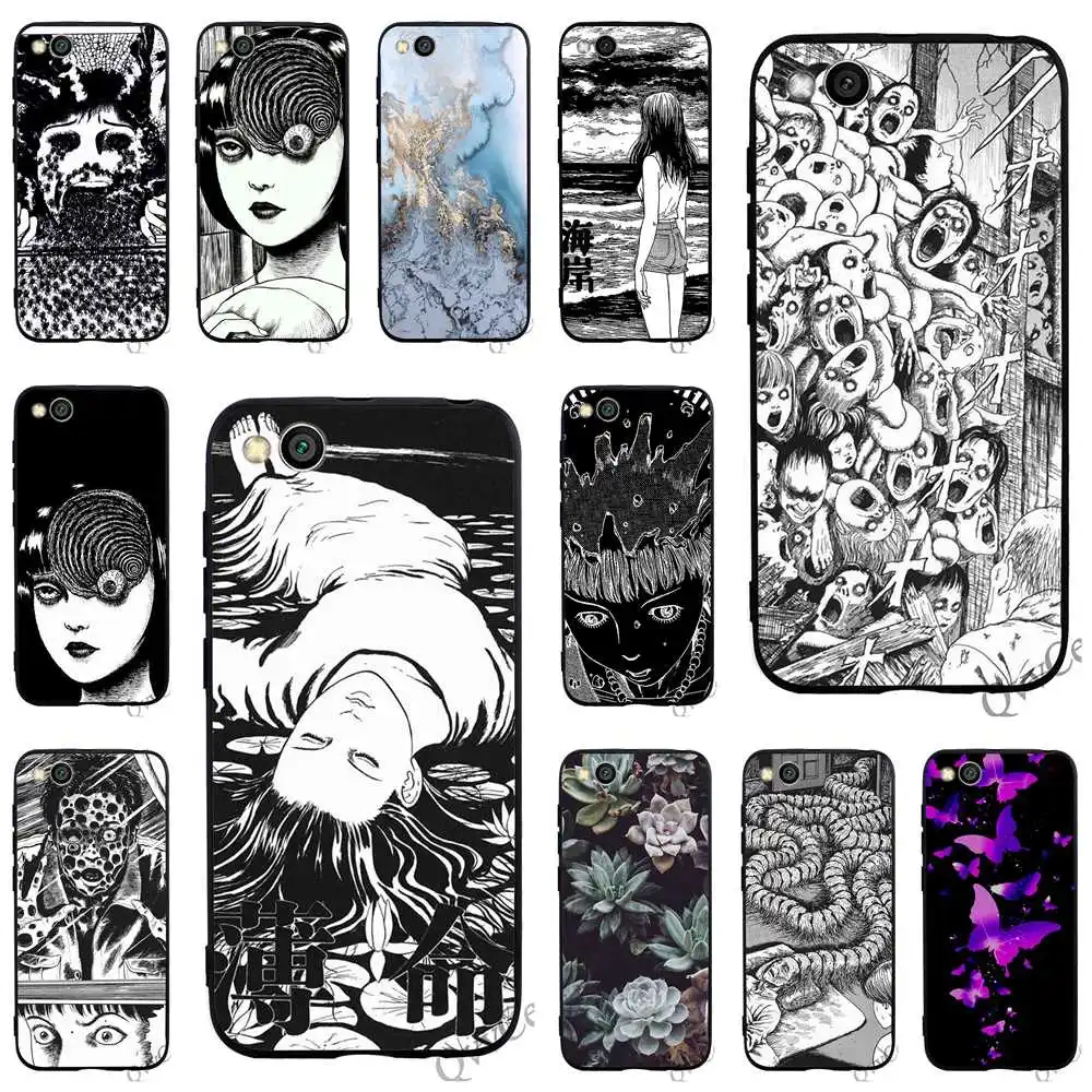 

Ultra Thin Junji Ito Tees Horror Phone Cover for Xiaomi Mi A1 Case A2 Lite 6 8 F1 TPU Backshell