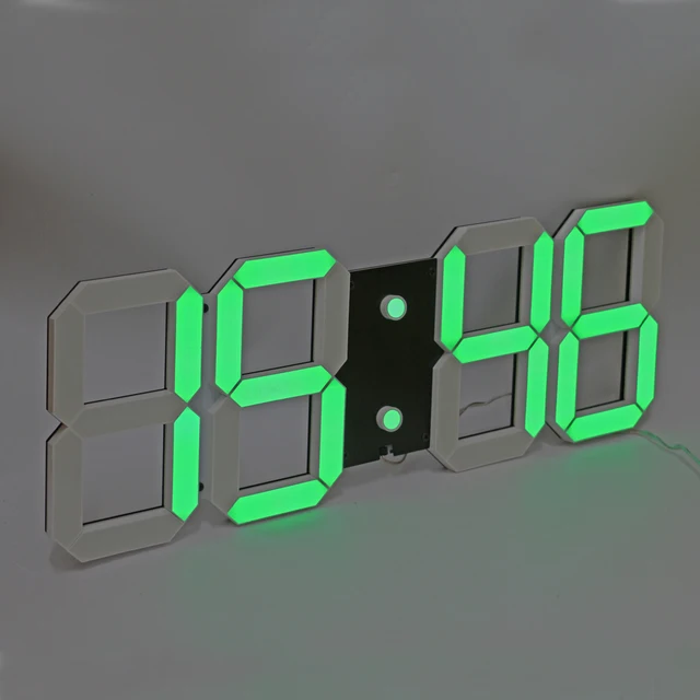3D Digital LED Wall Clock Large Countdown Count Up Timer with Remote