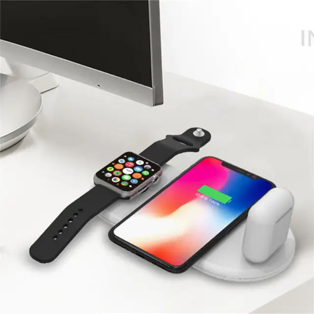 Best Offers KESHOW 7.5 QI Fast Wireless Charger 3 in 1 phone charger charging dock stand for iphone and AirPods smart phone mobile chargers Best Offers KESHOW 7.5 QI Fast Wireless Charger 3 in 1 phone charger charging dock stand for iphone and AirPods smart phone mobile chargers