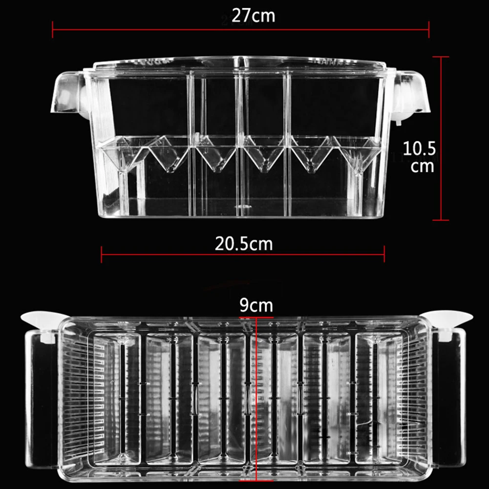 Self-Floating Fish Hatchery Box High-Transparent Aquarium Breeding Incubator Isolation Box Multi-Function Double Layer Fish Tank fish aquarium fish breeding box