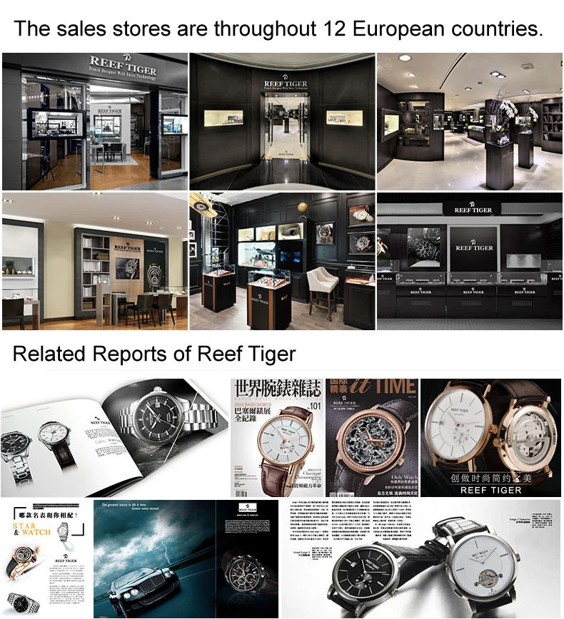 Reef Tiger/RT бренд Tourbillon часы мужские 316L сталь автоматические Аналоговые часы из натуральной кожи ремешок RGA192