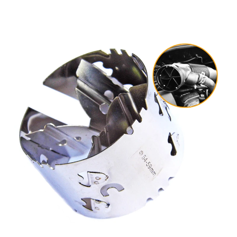 

54-59mm Mechanical Turbocharger Fuel Saver Intake Modified Accelerator Car-Styling Fit For 1.6L / 1.8L / 2.0L Displacement