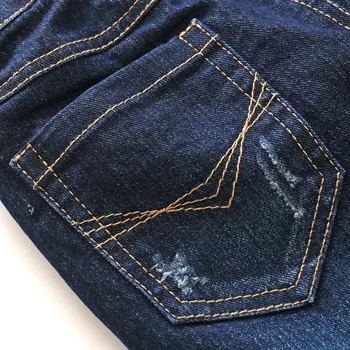 Baby Boys Girls Broken Holes Ripped Jeans Spring Autumn Fall Children's Denim Trousers Kids Pants Retail Size 2 3 4 5 6 Years 4