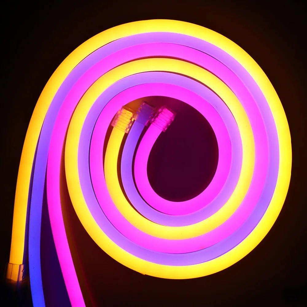 Buy SMD 2835 flexible neon light Strip AC 220V EU plug