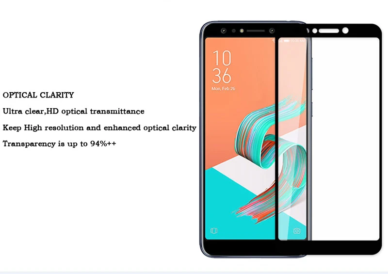 HD полное покрытие стекло Asus Zenfone 5 Lite ZC600KL защита экрана взрывозащищенное Закаленное стекло для Asus Zenfone 5 Lite 5Q X017DA