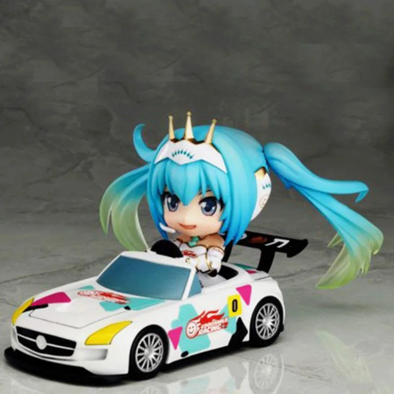 

Anime Hatsune Miku Racing Miku Cute Nendoroid 517# PVC Action Figure Collectible Model Toy 4" 10cm KT1768