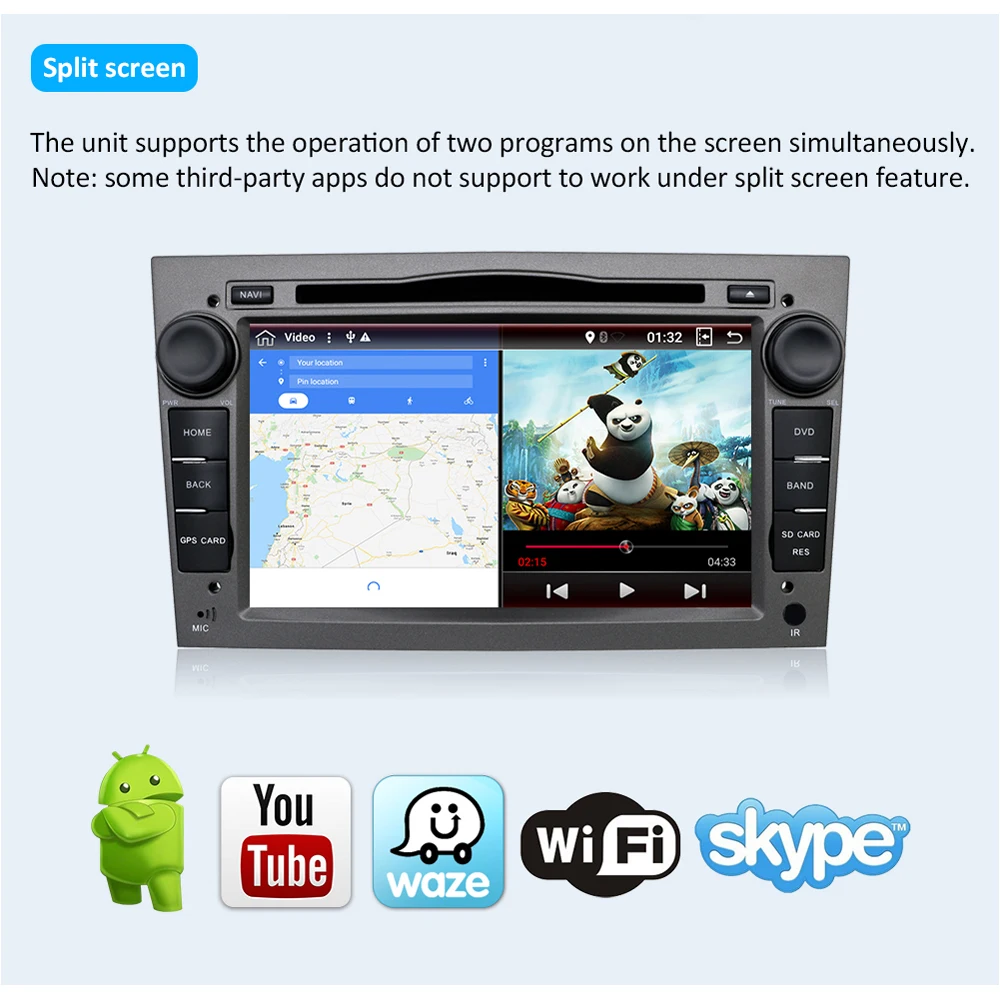 Excellent Android 2 Din Car DVD Autoradio Navigation WIFI BT 4G For Vauxhall Opel Astra H G Vectra Antara Zafira Corsa Multimedia 4G+64G 4