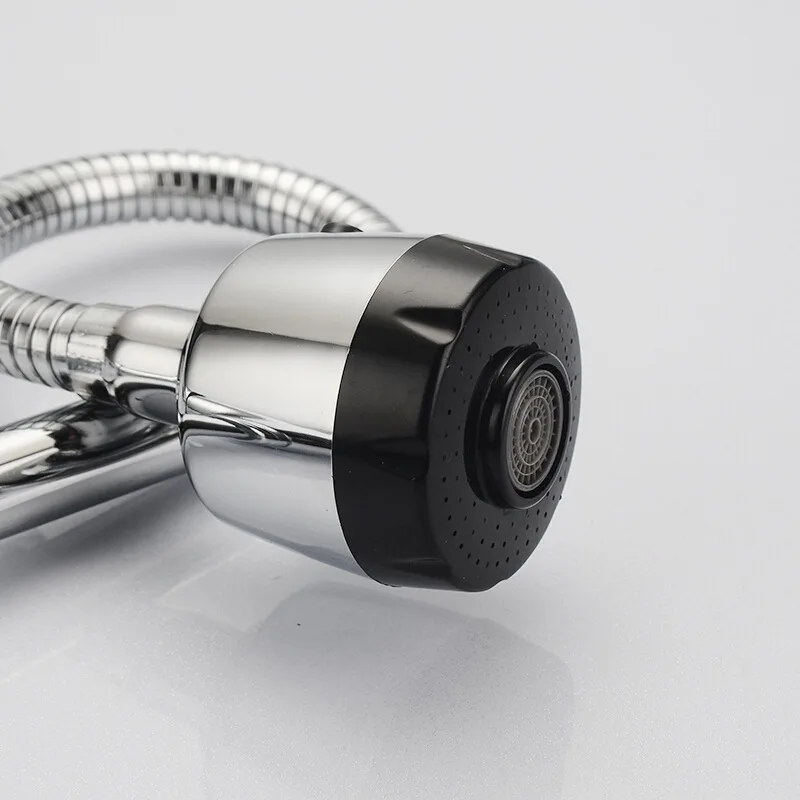 Kitchen Faucet Brass Deck Mounted Pull-out Swivel Spray Mixer Tap Free deformation 360 Swivel Handheld Shower Kitchen