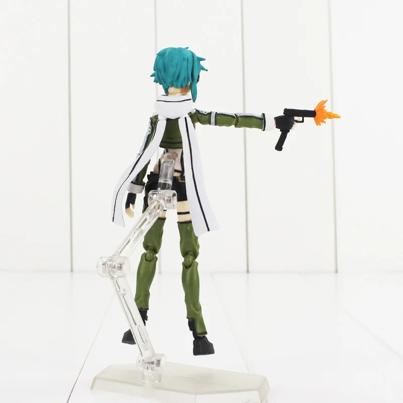 14 см аниме Sword Art Online Asada Shino Sinon Figma ПВХ фигурка Коллекционная модель игрушки