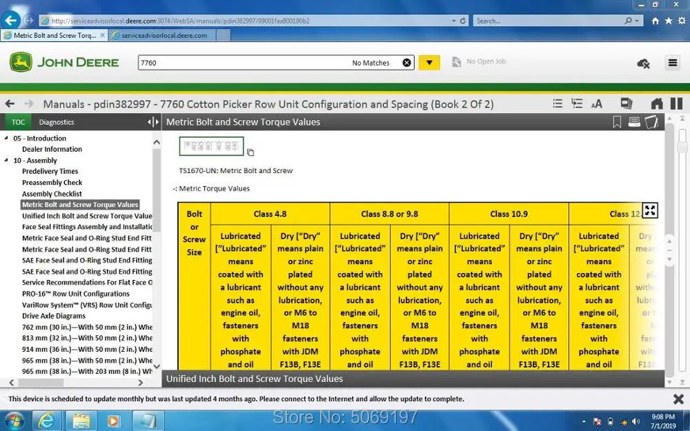 

For New JD Service Advisor 5.2 CF [2019] Agricultural Machines Multi-Languages Full set Offline shipping by USB HDD