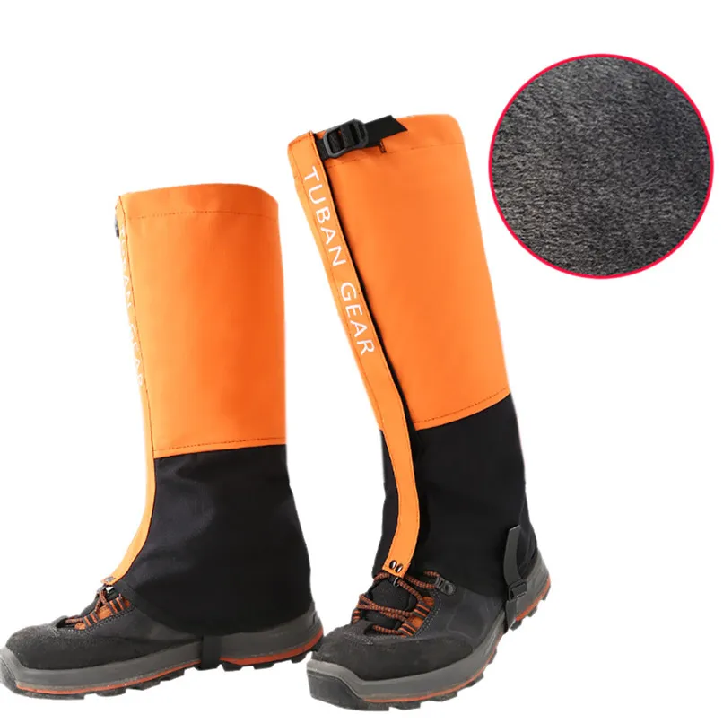 New Outdoor Snow Kneepad Skiing Gaiters Hiking Climbing Cycling Shoe Cover Guard Sport Safety Waterproof Leg Warmers #2O23 (2)