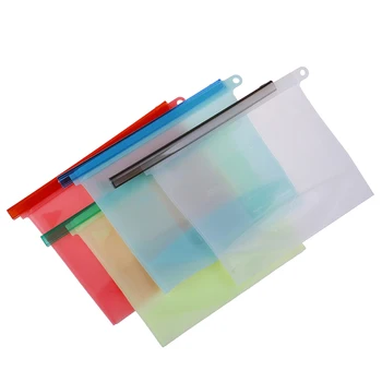 

4PCS 1000ml Kitchen Food Sealing Storage Bag Reusable Refrigerator Fresh Bags Silicone Fruit Meat Ziplock Kitchen Organizer