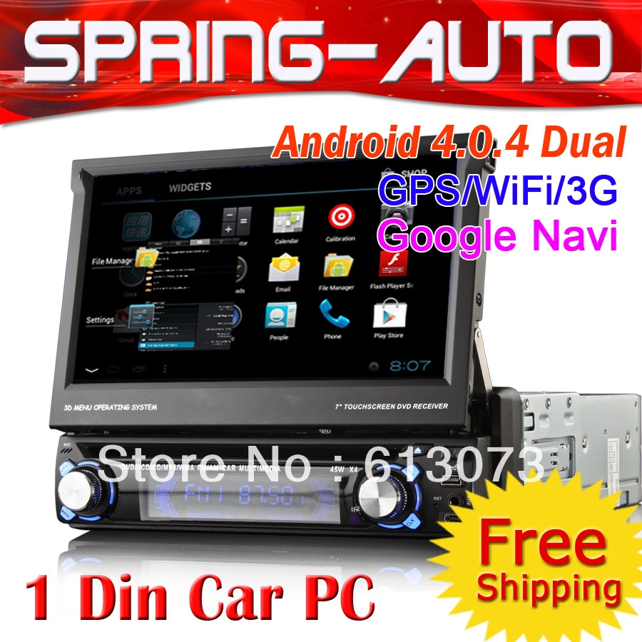 Freeshipping 1 Din Android 4 0 Car Pc Dvd Radio Electronics Gps Mutimedia 7 800x480 3g Wifi 1g Cpu 512m Ipod Bluetooth Tf 4g Radio Cd Bluetooth Radiobluetooth For Car Reviews Aliexpress
