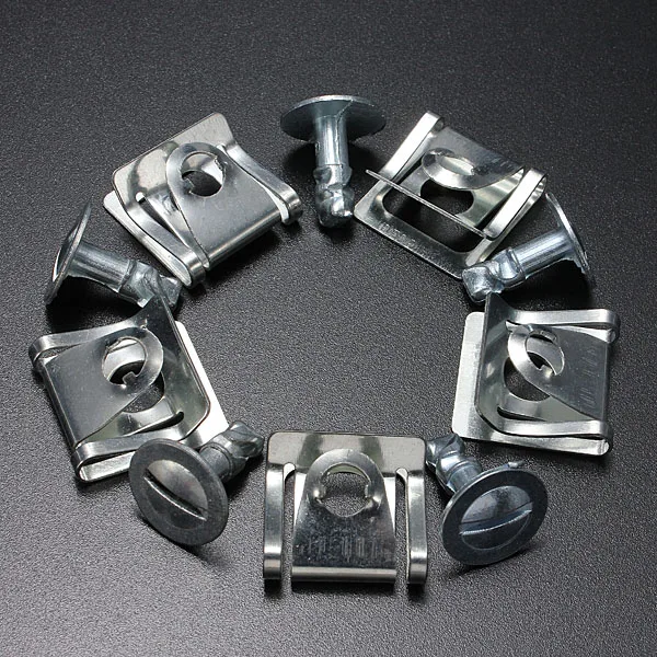 

5 Pair Engine Undertray Clips Shield Bottom Cover Fastener Metal For Rover 1999-2005 75 Models For MG ZT