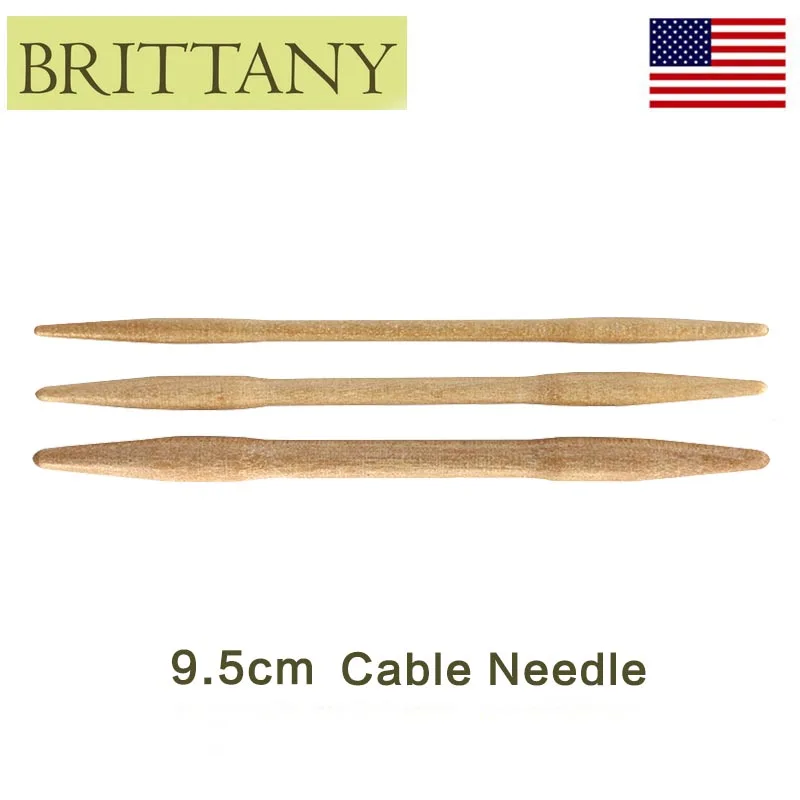 Бретань 9 5 см березовые Кабельные иглы|cable needles|needle |