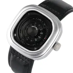 Специальные часы, кварцевые часы для мужчин и женщин, высокотехнологичные часы, кварцевые аналоговые наручные часы, кожаный ремешок для