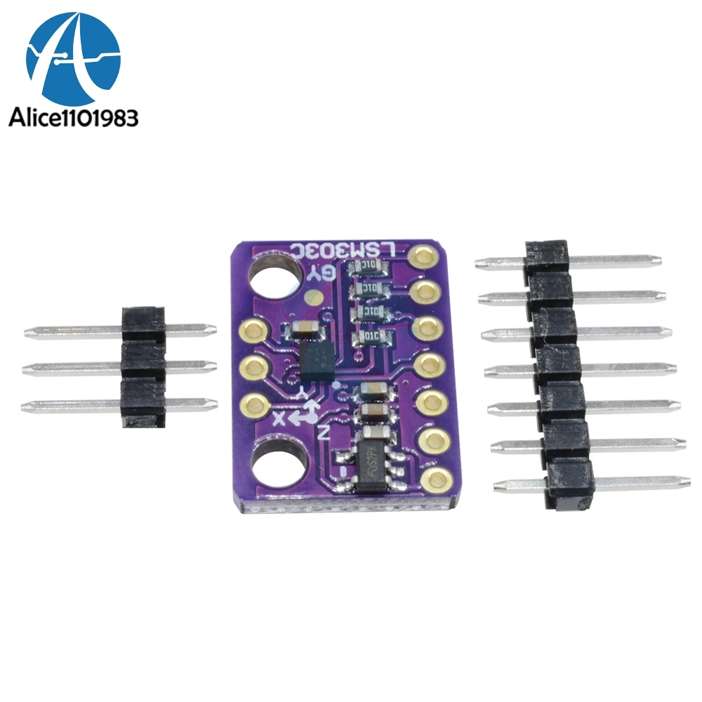 3 оси трехосевой три оси LSM303C LIS3MDL 6DOF магнитометр акселерометр магнитного Сенсор Diy Kit Электронная Модуль платы блока программного управления
