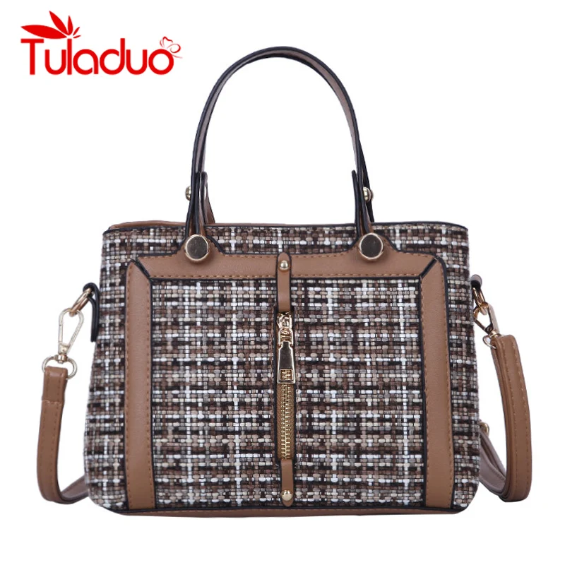 

High Quality Woolen Bags Female Handbag Famous Brand Shoulder Messenger Bag Crossbody Bags For Women Large Capacity 2018 sac