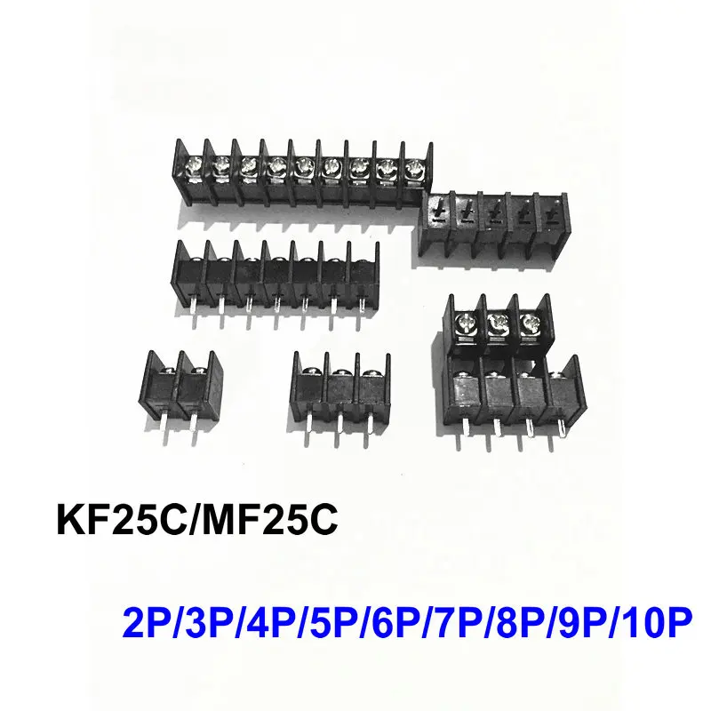 KF25C MF25C 7 62 мм Picth барьер клеммные разъемы черный пролив 2 P/3 P/4 P/5 P/6 P/7 P/8 P/9 P/10 P