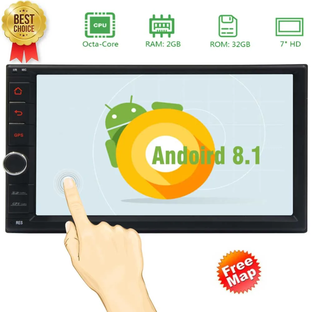 Bluetooth Head Unit support OBD/Wifi/Mirror Link/GPS Navigation/USB/SD 7