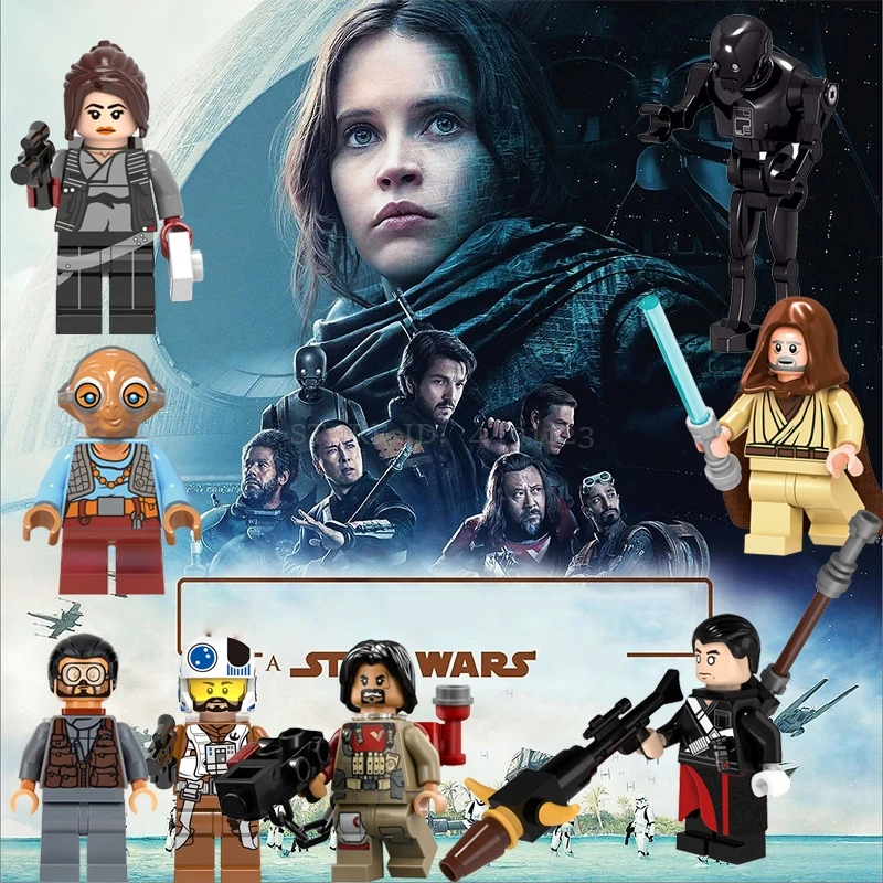 

Toy A Star Wars Story Figure Set Cassian Andor K2SO Skywalk R2D2 Robot C3PO StarWars Blocks Toys Figures Captain Jag Marvel Hulk