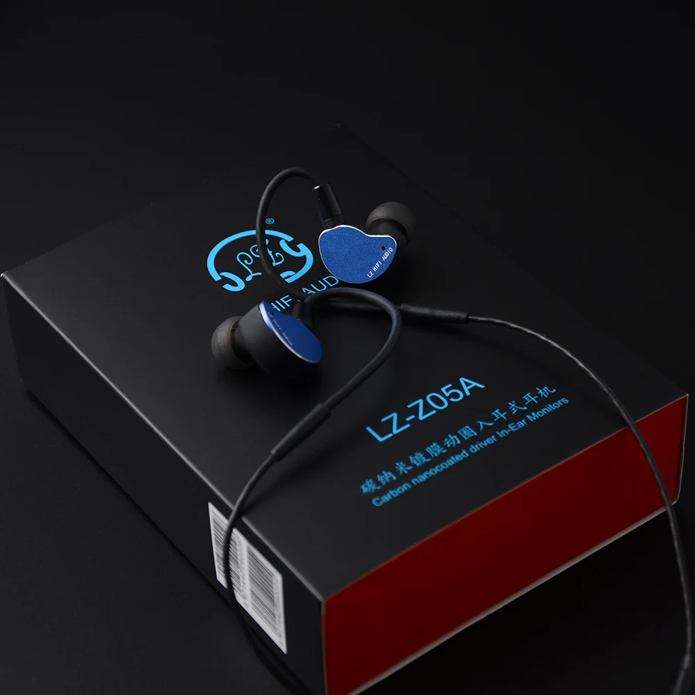 LZ Z05A наушники в ухо динамический привод HIFI IEM металлическая гарнитура вкладыши со съемным отсоединением MMCX кабель MMCX съемный