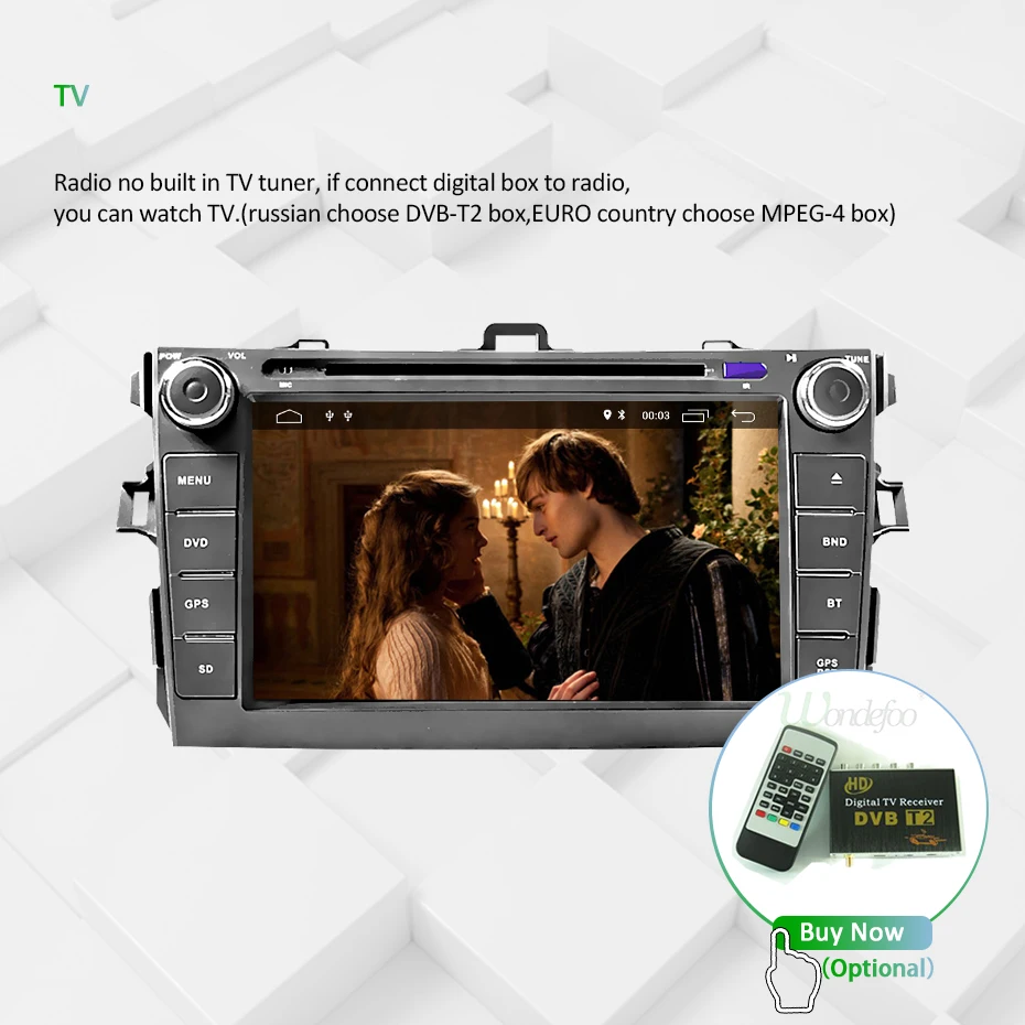 Clearance DSP IPS 4G 64G Android 9.0 AV Output 2 DIN DVD PLAYER For Toyota Corolla 2007 2008 2009 2010 2011 GPS Navigation Stereo Radio 29