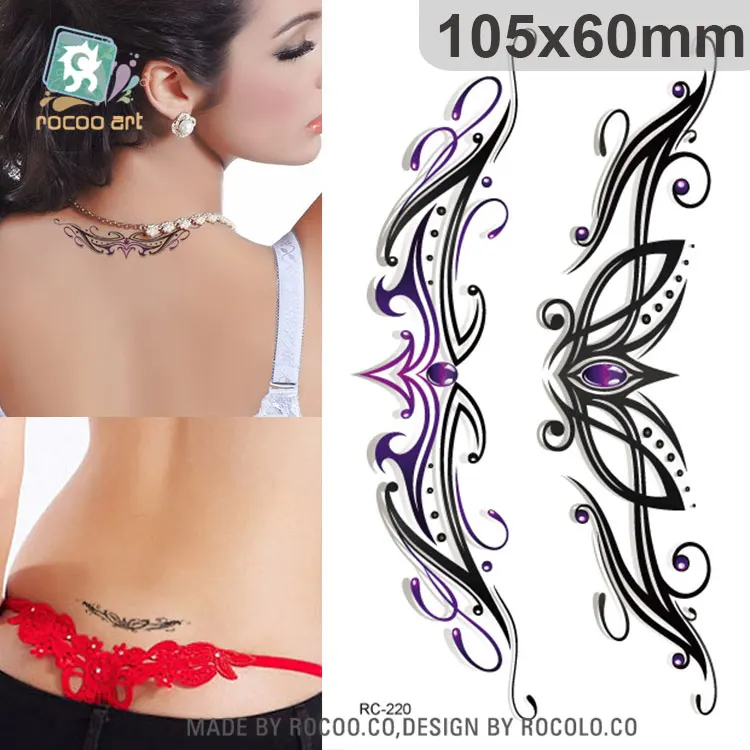 

RC-220 Waterproof Temporary Tattoo Stickers Empress Imperial Crown Water Transfer Tattoo Sticker Fashion Body Art Fake Tattoo