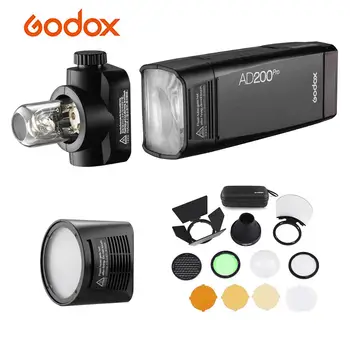 

Godox AD200Pro Pocket Speedlite Flash 200W AK-R1 Accessories Kit with TTL Flash Head for Nikon Sony Fujifilm Canon EOS Cameras