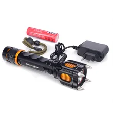 Охота свет пещера поиск свет 1200 люмен наружная лампа Высокая/средняя/низкая/Стробоскоп/Sos использование 18650