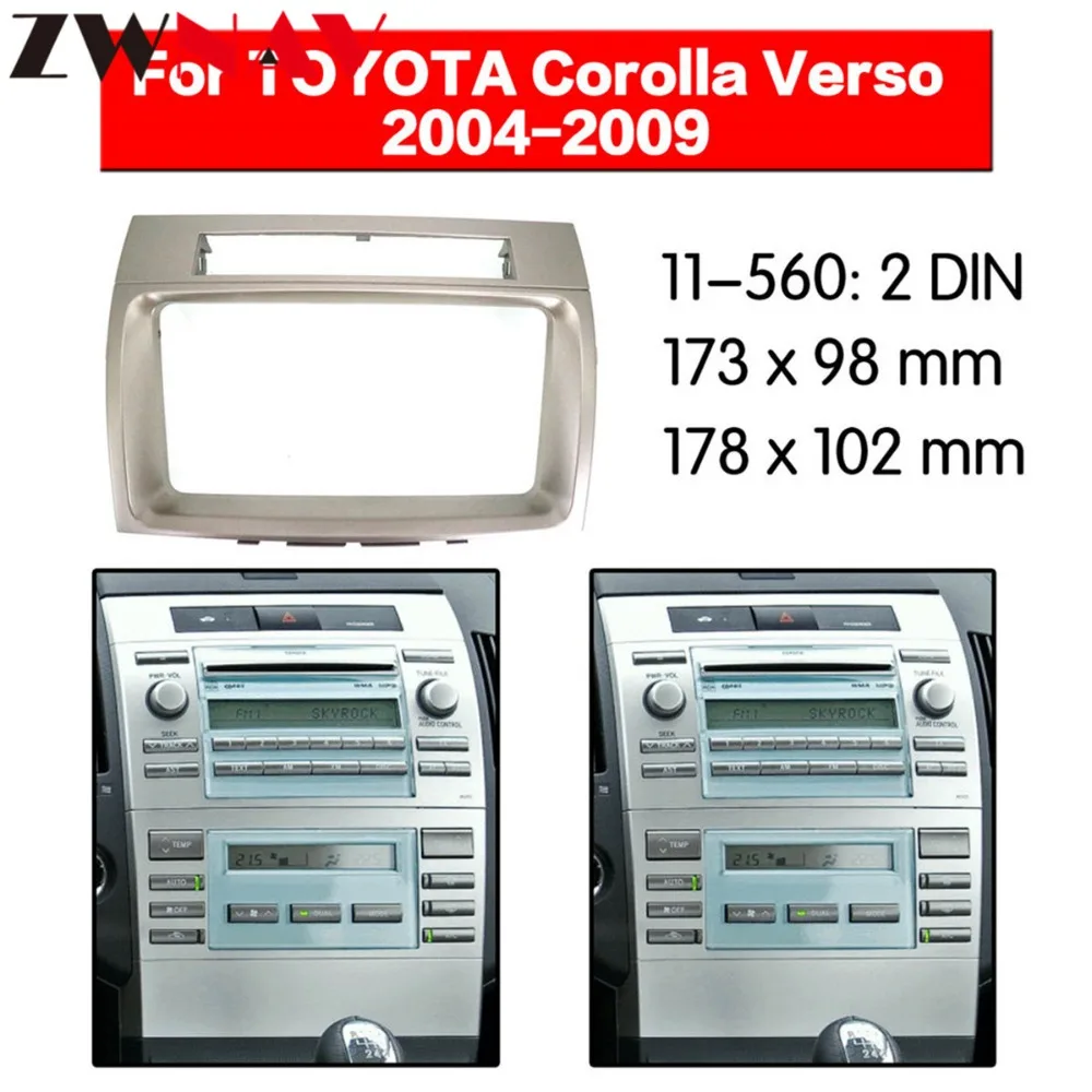 

Car DVD Player frame For TOYOTA VERSO 2004 2005 2006 2007 2008 2009 Auto Radio Multimedia NAVI fascia