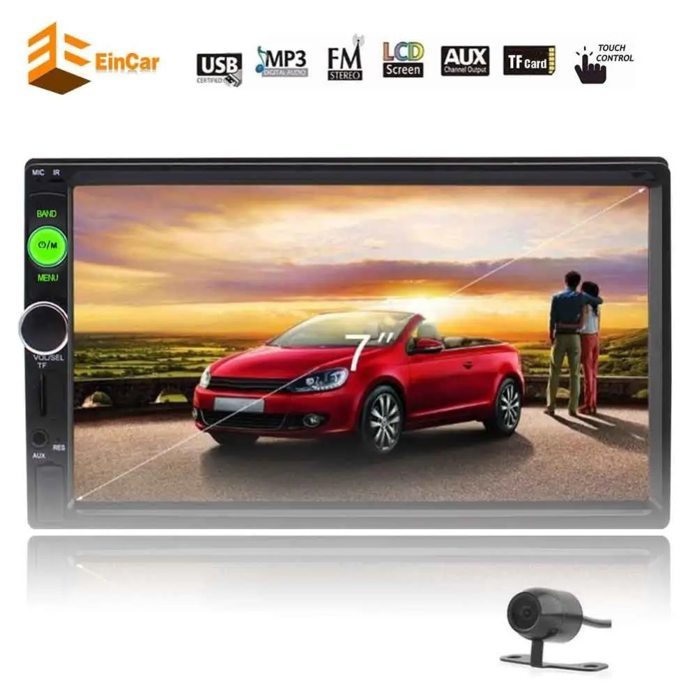 

Rear Camera included! Car headunit Stereo MP5 Player Bluetooth 2Din In Dash FM Radio Video Support USB/SD/Steering Wheel Control