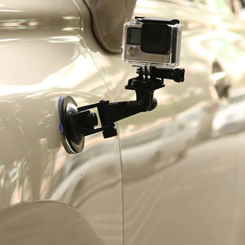 Автомобильный держатель на присоске Черный крепкий лобовое стекло для Gopro Hero1/2/3/3