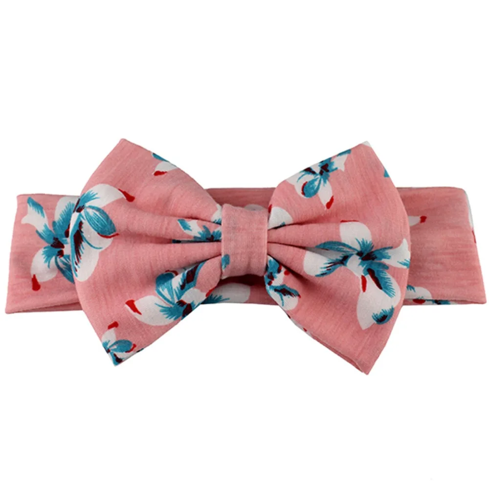 20 pcs/lot 17cm Big Flowers Hair Bow Headband For Kids Large Flower Turban Elastic Band Girls Floral hot sale | Аксессуары для