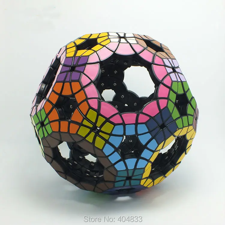 

VeryPuzzle Void Truncated Icosidodecahedron 64 Faces Cubo Magico Black Educational Toy For Child Drop Shipping