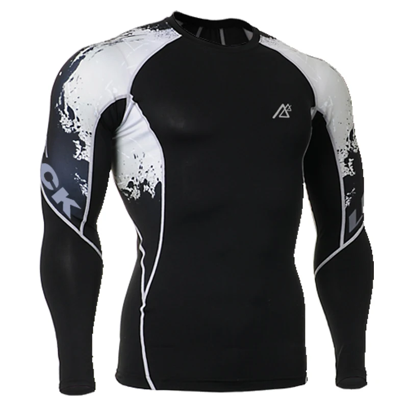 Life on Track slim shirt for surfing swiming mens beach compression tights size s 4xl