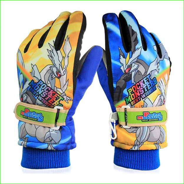 SG21C зимние теплые ветрозащитные водонепроницаемые лыжные перчатки для детей от 6 до 14 лет - Цвет: color 1