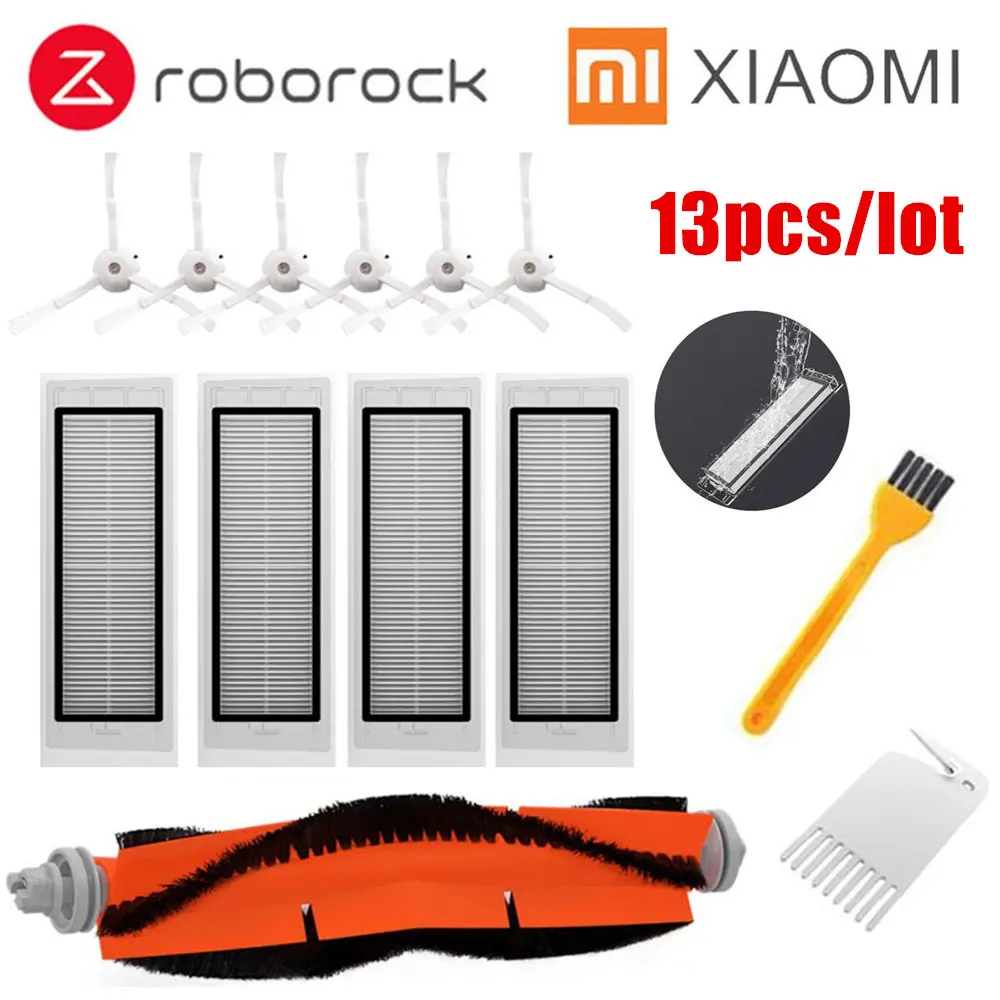 Suitable for XIAOMI Robot Vacuum Part Pack of HEPA Filter, Main Brush