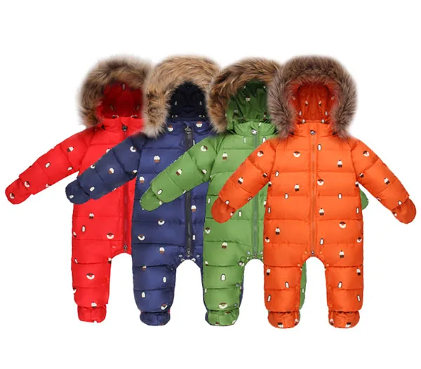 

Children's full-body down jacket for children aged 0-3 years