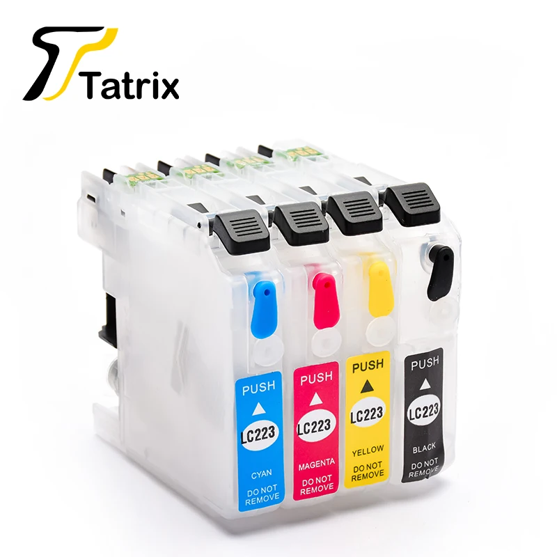Tatrix LC223 многоразовый чернильный картридж для Brother DCP J4120DW J4620DW J4625DW J5320DW J5620DW J5625DW