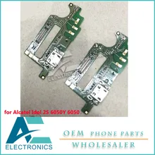 Для Alcatel Idol 2 S 6050Y 6050 flex USB для порта зарядки доска Mic зарядка шлейф аксессуар Связки