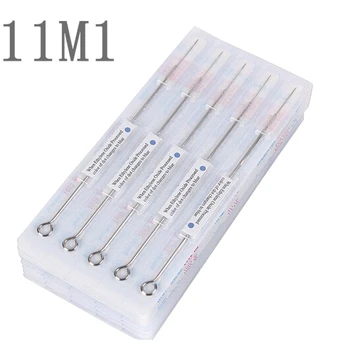 

YILONG Box Of 50PCS 11m1 Premade Sterilized Tattoo Needles Supply With Disinfection Tablet