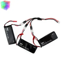 Hubsan H502S lipo batterie 7.4 V 610 mAh 15C 4.5Wh batteries 3 pcs et chargeur câble JST plug Pour H502E rc Quadcopter drone pièces